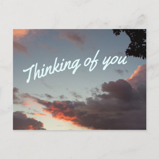 Thinking of You Sunset Postcard