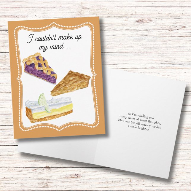 Thinking of You Three Pies Card (Creator Uploaded)