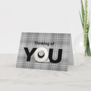 thinking of you toilet paper roll card