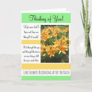 Thinking of You, Tough Times Encouragement Card