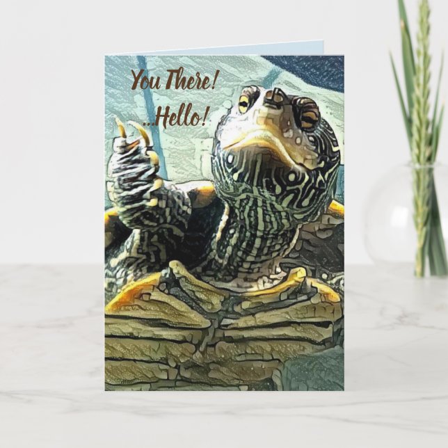 Thinking of you Turtle Card (Front)