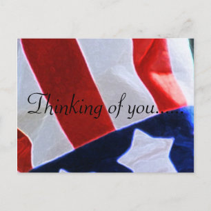 THINKING OF YOU USA POSTCARD