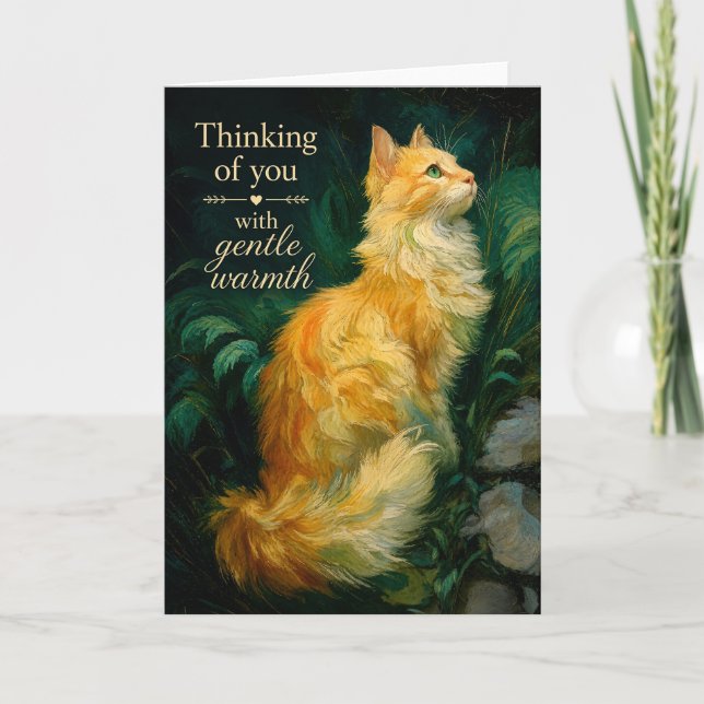 Thinking of you with gentle warmth card (Front)
