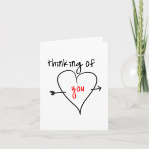 Thinking of you (with love) card