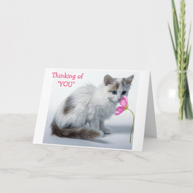 THINKING OF YOU/YOU'RE TURNING A YEAR OLDER CARD (Front)