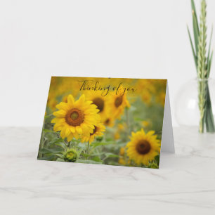 Thinking of Your Sunflower Greeting Card