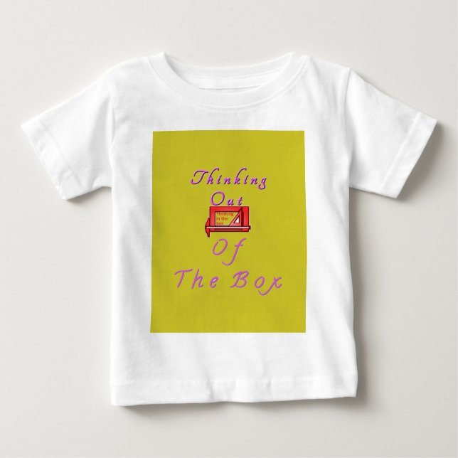 Thinking out of the box. baby T-Shirt (Front)