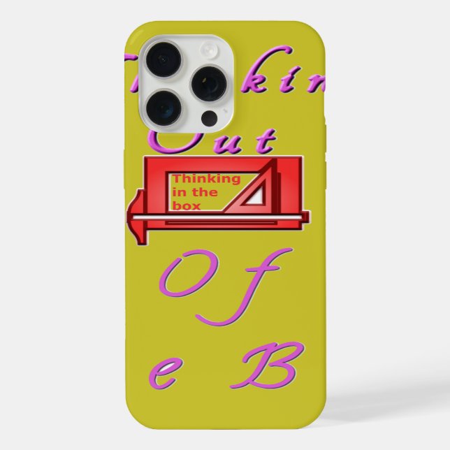 Thinking out of the box. iPhone case (Back)