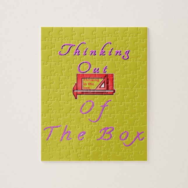 Thinking Outside the Box Design Jigsaw Puzzle (Vertical)