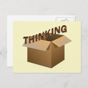 Thinking Outside The Box Postcard