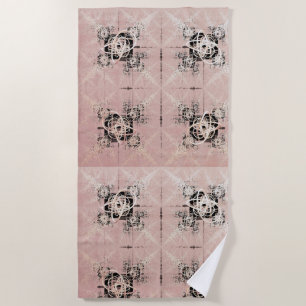 Thinking Pastel Twists Beach Towel