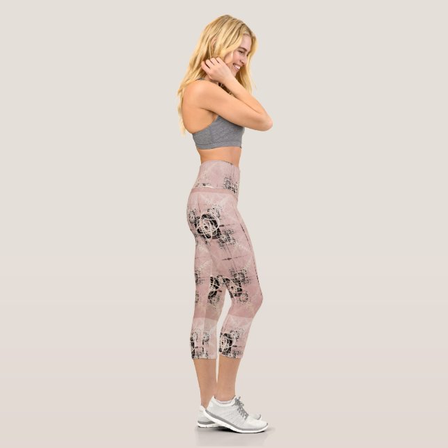 Thinking Pastel Twists High Wasted Capris (Right)