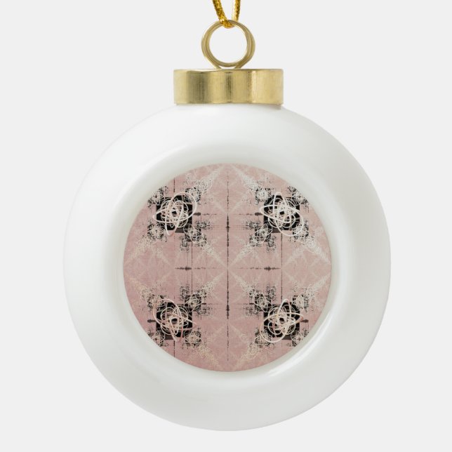 Thinking Pastel Twists Snowflake Decorations (Front)