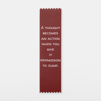 Thinking quote bookmark