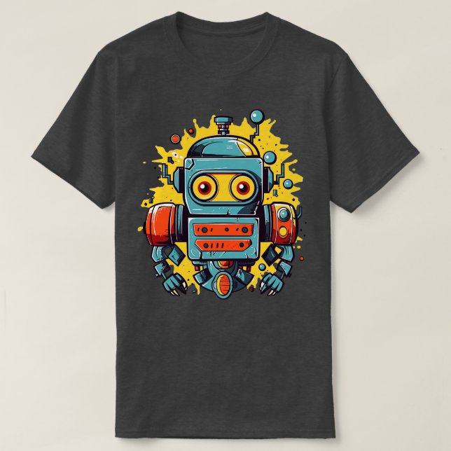 Thinking robot T-Shirt (Design Front)