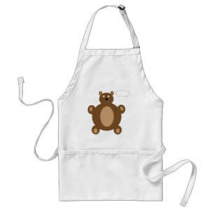 Thinking Teddy Bear Apron