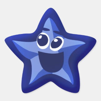 Thinkling Blue Star Stickers