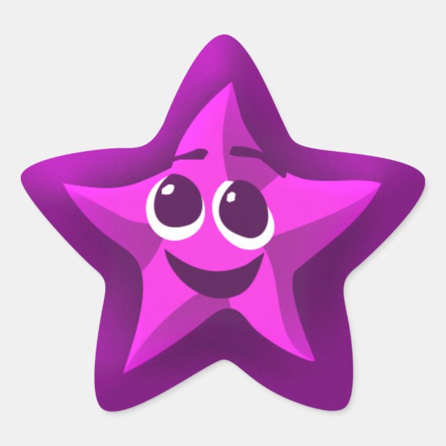 Thinkling Purple Star Stickers (Front)