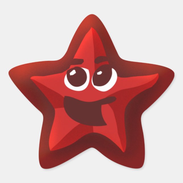 Thinkling Red Star Stickers (Front)
