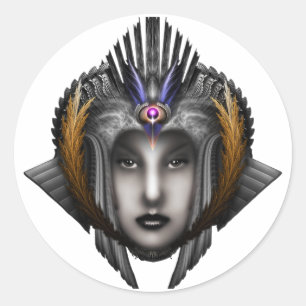 Thinosia Queen Of Armageddon ISO Classic Round Sticker
