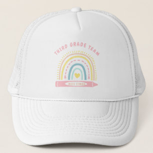 Third 3rd grade Team Squad Teacher Back To School Trucker Hat