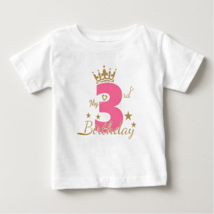 Third Birthday  , 3rd Birthday  Baby T-Shirt