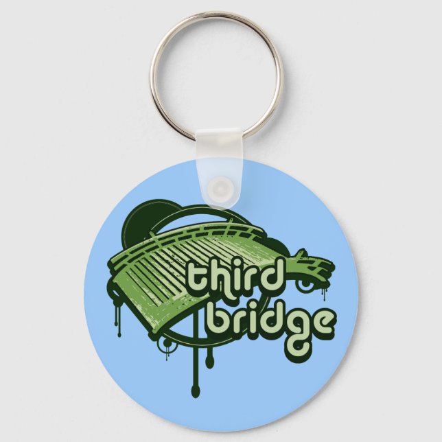 third bridge. green&forest. key ring (Front)