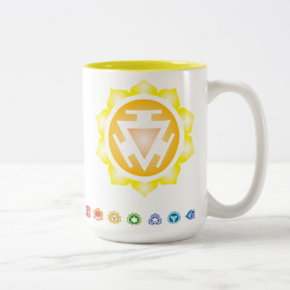 Third Chakra: claiming your power Two-Tone Coffee Mug