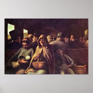 Third-Class Carriage By Daumier Honoré (Best Quali Poster