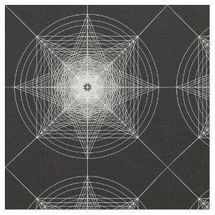Third Dimensional Sacred Geometry Fabric