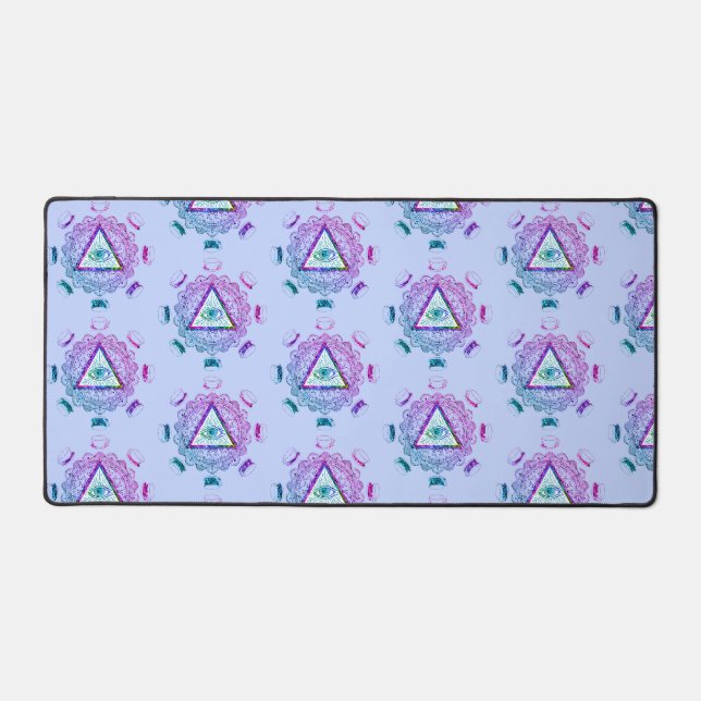 Third Eye All Seeing Eye Coffee Cup Desk Mat (Front)