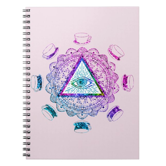 Third Eye All Seeing Eye Coffee Cup Notebook (Front)