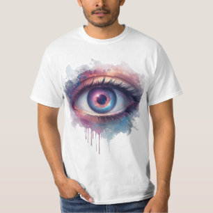 Third Eye Awakening – Mystical Cosmic Ink Illustra T-Shirt