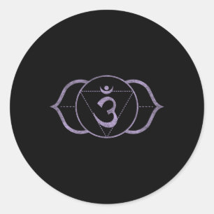 Third Eye Chakra Ajna – Kundalini Yoga Meditation  Classic Round Sticker