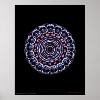 Third Eye Chakra Cymatics Meditation Poster