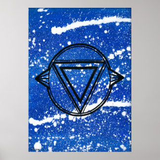 Third Eye Chakra - Dots One Poster