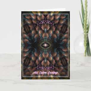 Third Eye Fractal Art Greeting Card