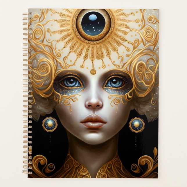 Third Eye Goddess Fantasy Art Planner (Front)