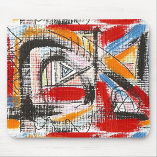 Third Eye-Hand Painted Abstract Art Mouse Pad