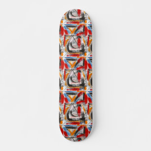 Third Eye-Hand Painted Abstract Art Skateboard