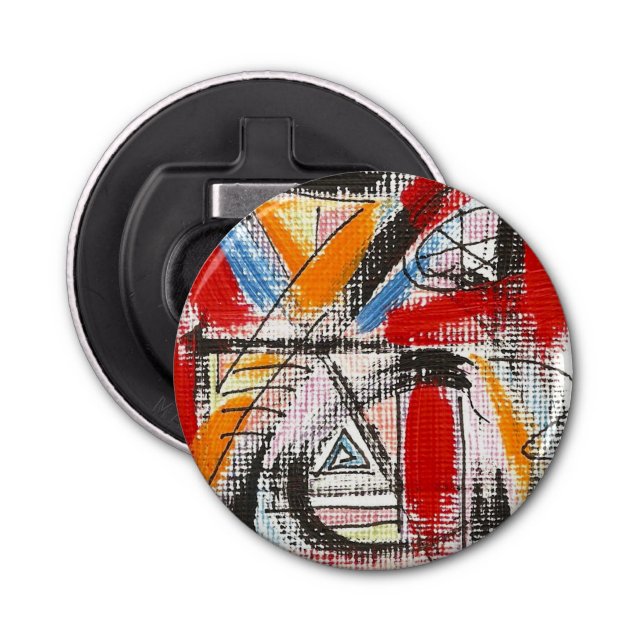 Third Eye-Hand Painted Modern Art Bottle Opener (Front)