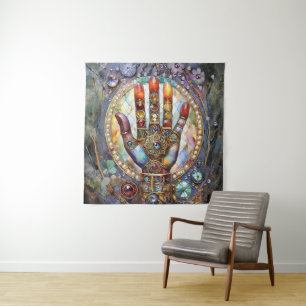 Third Eye Mystic Palm Tapestry