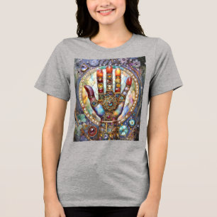Third Eye Mystic Palm Tri-Blend Shirt