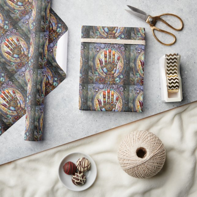 Third Eye Mystic Palm Wrapping Paper (Crafts)