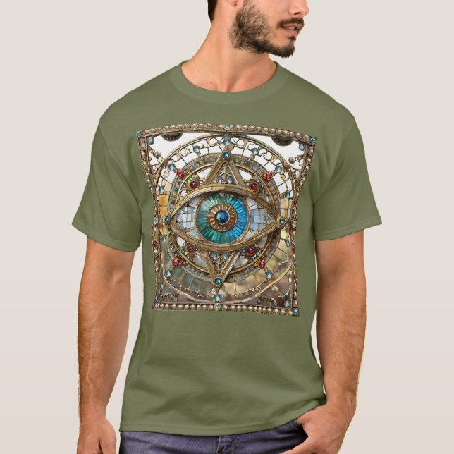 Third Eye Ornate Window Pane T-Shirt (Front)