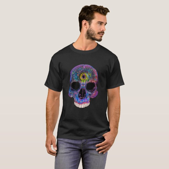 Third Eye Psychedelic Skull - T-Shirt (Front Full)