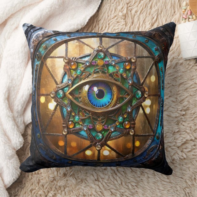 Third Eye Rustic Porthole Window Cushion (Blanket)