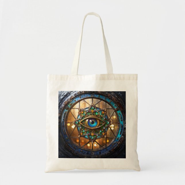 Third Eye Rustic Porthole Window Tote Bag (Front)