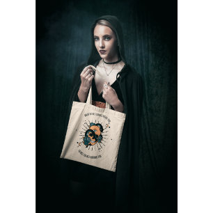 Third Eye Skull and Snake Halloween Tote Bag