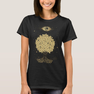 Third Eye Tree Tarot Zodiac Mystic Pagan Witch ART T-Shirt